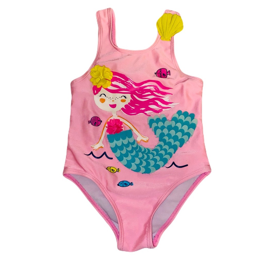 Pink Mermaid Kids Swimwear